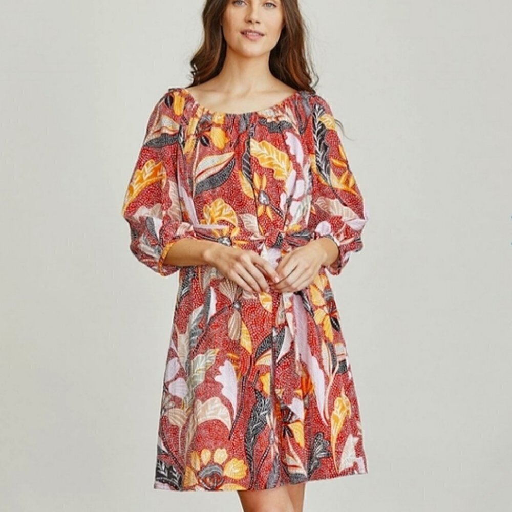 Elizabeth and James Short Belted Dress Sz XS